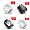 Fast 4 USB Multi Port Travel Charger with Quick Charging QC 3.0