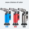 2021 New Jet Flame Windproof Cigar Lighter Butane Without Gas Blow Torch Lighter For Kitchen BBQ