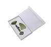 Natural Jade Facial Massage Roller Quartz Roller SlankMing Face Massager Hefgereedschap Stone Skin Massage Beauty Care Set Box6071442