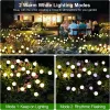 Decoraties 1/4/8/12pack buiten LED Solar Lights Waterdichte Starburst Firefly Lights Lawn Gardenlamp voor pad Landschap Decoratieve lichten