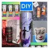 Tumblers por atacado 20 onças em branco Tumbler magro branco Sublimação direta Viagem caneca com copo com copo com copo com pós -gente com dhffb de pincel sTs Dhffb