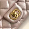 Sac à rechange perlé 10a sac de créateur de qualité supérieure 17 cm sac à bandoulière en cuir authentique avec boîte C407