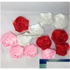 Dekoracyjne kwiaty wieńce 100pcs 5cm196 cala cały jedwabny róży fałszywy materiał bukiet sztuczny kwiat tkaniny 37 Kolory dla selekcji98 Dhblm
