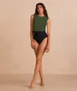 Women's Swimwear Patchwork Dot One Piece Swimsuits 2024 Sexy Zipper Printed Slim Swimsuit Summer Plus Size Bathing Suit