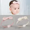 Hårtillbehör 1 PCS Baby Girl pannband Spädbarn Bowknot Band Bow Star Born Headwear Headwrap Gift Toddlers Bandage Ribbon