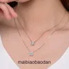 Cartre high -end sieraden kettingen voor dames zilveren diamant klassieke koehoofd voor vrouwen hanglang sleutelbeen ketting origineel 1: 1 met echt logo en doos