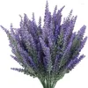 Dekorativa blommor 1 gäng scrapbook plast lavendel vas för heminredning prydnadsblommor konstgjorda växter bröllop blomma