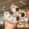 Sandals Baby girl sandals 2017 summer baby crash resistant childrens shoes genuine leather soft soled childrens beach sandalsL240429