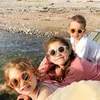Rilascia i bambini simpatici occhiali colorati uv400 boy girls forti cerniera carina simpatica occhiali da sole Uv400 outdoor de sol 240417