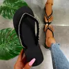 Slippers Summer Beach без скольжения повседневные плоские шлепанцы сандалии 2024