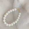 Bracelets de mariage 4 à 10 mm imitation perles perles bracelet brin pour femmes ajustement gratuit avec chaîne étendue pulseira mariage de la Saint-Valentin cadeau