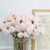 Rose Pink Peony Artificial Flowers Silk Bouquet 27heads Roses Fake Flower For Table Vaas rangschikken Home Wedding Decoratie 240429