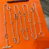 Colliers de pendentif creux de créateur de cochon pour femmes de haute qualité en acier inoxydable plaqué 18 km de clavicule cubaine chaîne de bijoux classiques cadeau