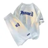 Sweats-shirts de sweat-shirts de survêtement masculin Setwets de sport d'été avec t-shirt à col