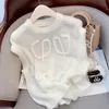 2024 Designer Sweater Women Loe Anagram 1846 Luxe Fashion Classic Sweaters Dames Mens Deskleding 100% WOL NIEUW MOHAIR Mouwloze Designer Cardigan