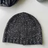 Banie / Casquettes du crâne coréen paillette tricot Hat Lady Automne et Hiver Mens and Womens Street Fashion Hip-Hop Personalités Skull HATS BEATS D240429