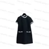 Diseñador de lujo Vestido informal para mujeres Temprano en primavera Nuevo producto Tweed de flores gruesas Vestido negro de lentejuelas