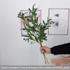Dekorativa blommor Simulerade blommig bröllopsfirande Grön växt Rekvisita Silk Artificial inomhusdekoration 70 cm olivgrenar