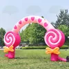 10 m szerokości (33 stóp) Oxford Candy Archway Balon nadmuchiwane dekoracje Donut Arch Sport Linia Start w sprzedaży