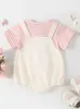 Rompers 2024 SummerBaby Girls Clothes Toddler Bunny One Piece Cute Girls Bodysuit H240509