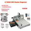 MINI CNC ROUTER 8060Z 3AXIS 4AXIS 1500W AIR COFIL SPING METAL MACHE CNC MACHIN