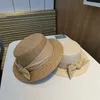 Czapki na plażowe kapelusz dla kobiet płaskie dzieciak dziewczynka dziecięca bownot urocze lato na świeżym powietrzu dzieciom kapelusz khaki gril kapelusze sombreros de mjer 240419
