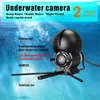 フィッシュファインダーLCD 5インチディスプレイ水中220°釣りカメラ防水IPS 1080p 16時間耐久性暗視240422
