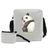 Bag Mini Canvas Crossbody Taschen Frauen Cartoon Panda kleiner Bote Harajuku Mode Unisex Schulter Teenager Handtaschen