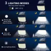 Dekorationer 256 LED Outdoor Solar Light Super Bright Flood Lights med avlägsna IP65 Vattentäta 3 -lägen Vägglampa för trädgårdsdekoration