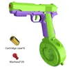 Gun Toys Mini 3D Model Toy 1911 Pistolet pistolety dla chłopców Kudy Bulety No Fire Rubber Band Dift Gravity Cub Jump Marchewka T240428