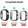 Verre + couvercle pour Apple Watch 44 mm 40mm 41 mm 45 mm Bumper mat Ultra 49 mm Protecteur d'écran Iwatch SE 8 7 6 5 4 ACCESSOIRES