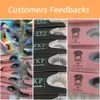 Natural 3D Faux Mink Eyelashes Boîtes personnalisées en gros articles en vrac pour Resale Business 141618mm Faux cils avec et Box 240423