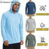 Hoodies masculins Upf50 manches longues à manches longues à manches longues à manches longues à manches longues T-shirt de protection sportive / UV