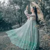 Etnisk klädpolyester kvinna Hanfu klänning kinesisk stil Ancient Peacock Fairy Costum Traditionell kinesisk tjej Hanfu -dräkt för Halloween