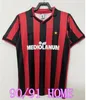 レトロサッカージャージ95 96 02 03 04 05 06 07 09 10 11 12 13 14 AC KAKA MILAN IBRAHIMOVIC WEAH MALDINI FOOTMIOL SHIRTS 2006 2007 2008 2009 2010 Pirlo Baggio JerseysサイズS-XXL