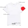 Speel shirts Commes Fashion Heren Play T -shirtontwerper Red Hart Shirt Commes Casual Dames Shirts Commes Play T -shirt Polo des Badge Garcons High 513 792