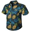 Men's Casual Shirts Hawaiian Full Print Short Sleeve Floral Button Down Tropical Shirt For Men Summer Holiday Beach Aloha TShirt
