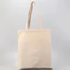 5 pcs natural cotton HandBag Canvas Tote Shoulder reusable cotton vegetable bags canvas crossbody shoulder bag 240422