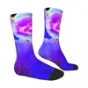 Femmes chaussettes abstraites fleur printf fleur d'automne fleuris