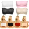 Rras Women Women Invisible Bra Tube Toptwear In biancheria intima Lady Crop Lingerie Wapping Wack Wack Frea traspirante Mesh senza spalline