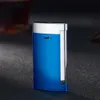 Mini Cigarette à vent personnalisée Light Metal Blue Flame Lighter Torse plus légère pour le cigare