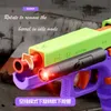 Pistolet Toys 2024Laser Double fonction Pistolet automatique Soft Automatic avec coquille de tir en continu modèle jouet pistolet T240428