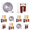 Gobelers oz baseball gobelet softball basketball football en acier inoxydable voiture de voyage tasse de bière vide aspiré des tasses assuies fy livraison dhmoj