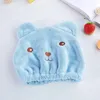 Asciugamano cartone animato orsacchiotto orsacchiotto tappo per capelli asciutti per la spesa del tappo grazioso adulto assorbente