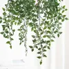 Dekorative Blumen 85 cm künstliche grüne Pflanzen Hängende Mandala Reben Topfe nachhaltige Pflanze gefälschte Hausgarten Wall Party Dekoration