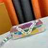 Sacca frizione Pochette borse frizione designer donna pvc chiara trasparente truccatura con cerniera aperta estetica di alta qualità borse decorazioni a catena