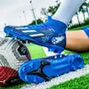 Męskie buty piłkarskie futsal high kostki buty piłkarskie trening sportowy komfortowe korki FG/