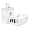 USB Mobile Phone QC3.0 Head Head 3.1a Four 33W Multi -Port Charger