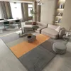 Quarto laranja Carpete de casa grande área colorida sala de estar de flor espessada tapete de decoração NONSLIP TABELA MAT 240424