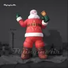 wholesale 6m 20ft high Wonderful Giant Inflatable Santa Claus Father Christmas Saint Nicholas Holding A Bell For Outdoor Decoration